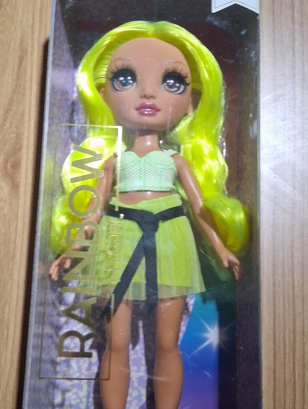 Karma Rainbow Neon Green Fashion Doll - Kids Toys